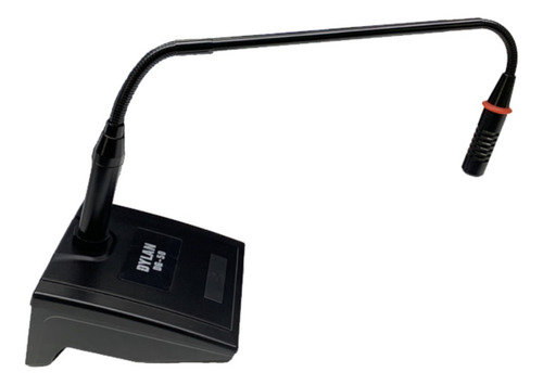 Microfone Dylan Dg-50 Gooseneck Haste 60cm Igreja Pulpito Cor Preto