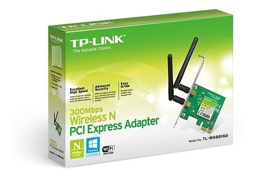 Adaptador Pci Express Inalámbrico N300 Mbps Tl-wn881nd