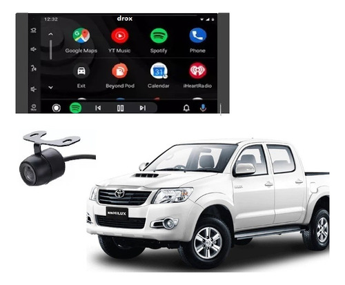 Kit Radio Android 12.0 Wifi Waze Hilux Desde 2005 Al 2015 