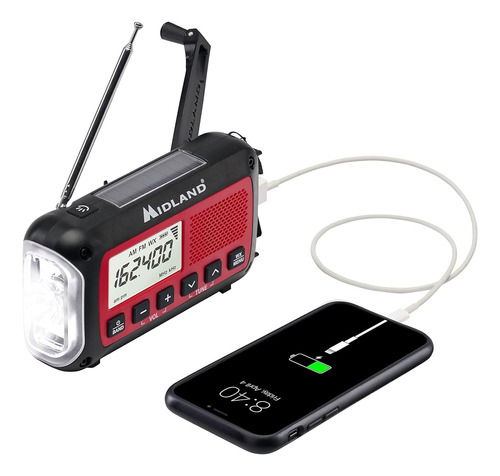 Midlander40 Weather Radio - Hand Crank Emergencyradio - Sos 