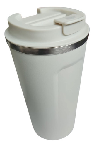 Vaso Termico Cafe Y Bebidas Calientes Y Frias! Blanco Lisa