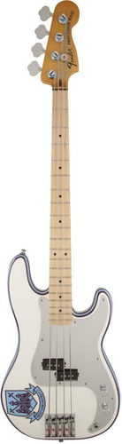 Bajo Steve Harris Precision Bass® Fender Acabado Del Cuerpo Plateado Cantidad De Cuerdas 4 Color Blanco Orientación De La Mano Diestro