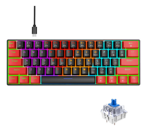 Teclado Para Juegos Accesorio Portátil Mini Teclado Para