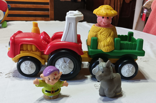 Tractor Little People Con 2 Personajes, Fisher Price