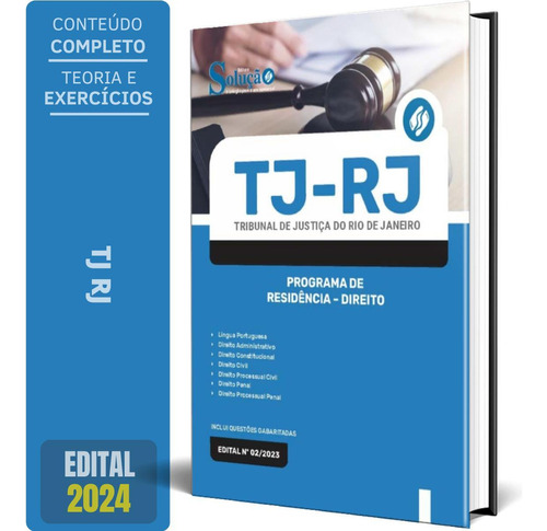 Apostila Tj Rj 2024 - Programa De Residência - Direito