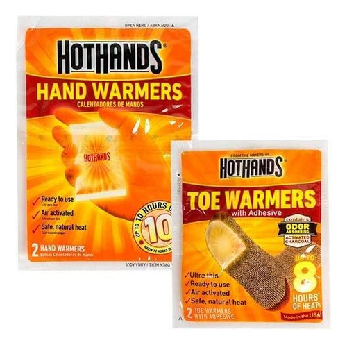Paquete De Calentadores De Manos Y Dedos Hothands - Activado