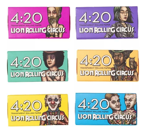 Cajita De Papers Cueros Lion Rolling Circus X420 Celuloso #9