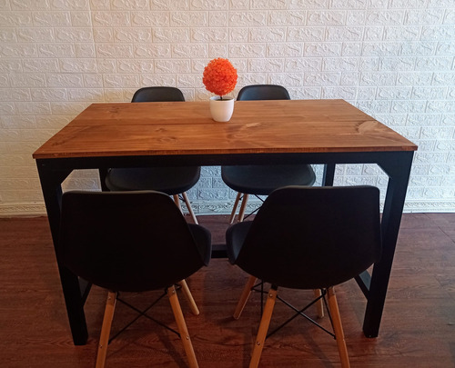 Juego De Comedor ,  Mesa 100% Madera !!! Compre Y Retire Hoy