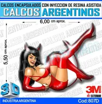 Comprar Calcomanias 3d Con Relieve, Resina Importada Chica Diablo