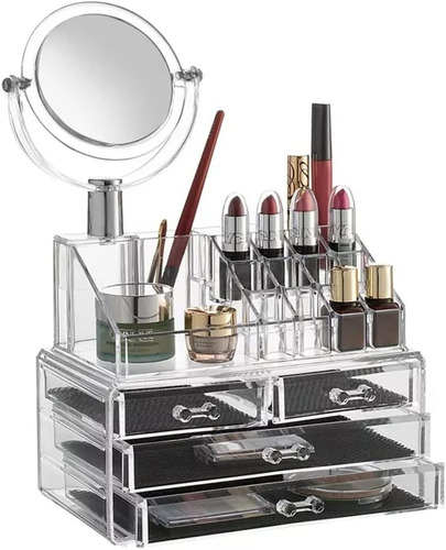 Archy Organizador De Maquillaje Con Espejo Caja Cosmeticos