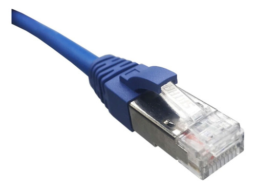 Satra 0103090304 Patch Cord S/ftp Cat6a Lszh Azul 3 Metros