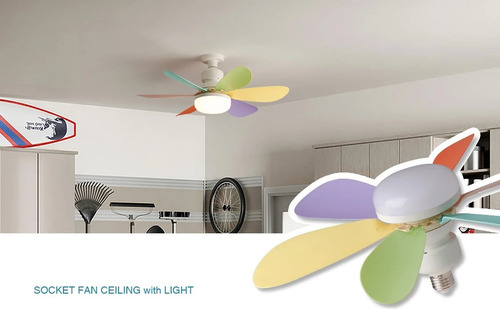 G Ventiladores De Techo Para Dormitorio Y Sala De Estar E27