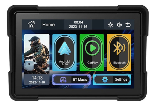 Audio Portátil Para Motocicletas Con Carplay Android Auto In