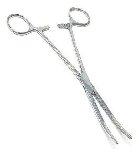 Pinzas De Hemostasia Curvas De Acero Inoxidable 12 Con Serr