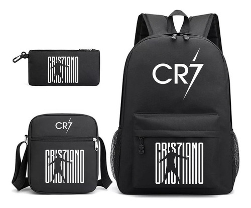 Mochilas Cristiano Ronaldo 7 2023 Color G de 3 peças