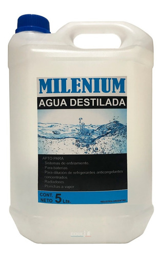 Agua Desmineralizada X 5lts