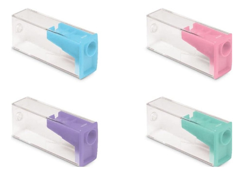 Apontador Com Depósito Rosa Pastel - Faber Castell
