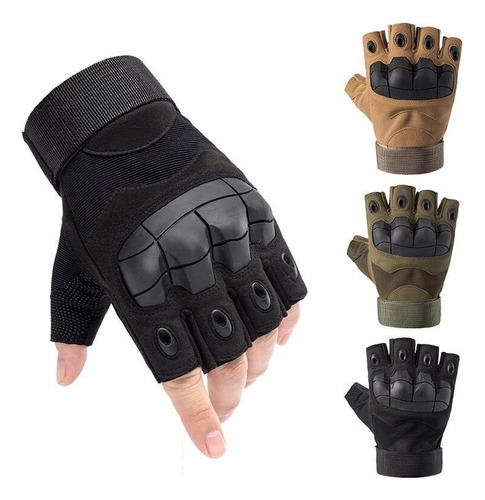 Guantes Tacticos Cortos De Ciclismo Y Moto Bikers Airsoft