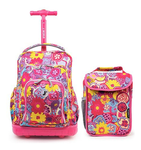 Set De Mochila Con Ruedas Y Bolsa De Almuerzo  Para Niños, D