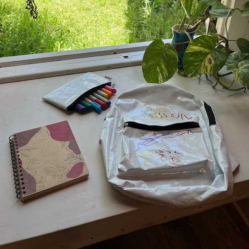 Combo Mochila Escolar Impermeable + Cartuchera + Cuaderno