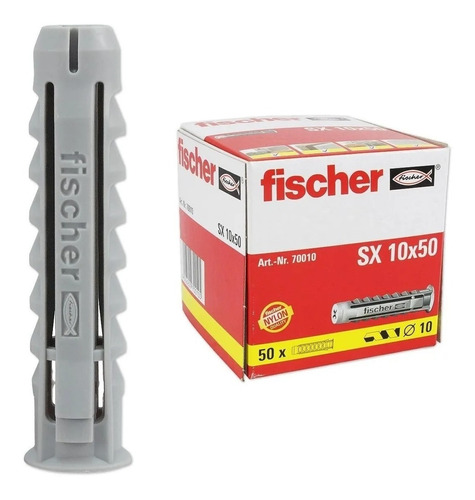 Taco Nylon Sx10 Tarugo Fischer Sx Caja Por 50 Unidades