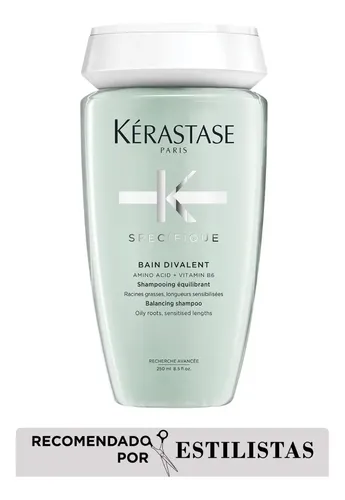 Shampoo Kérastase Specifique Bain Divalent, Para Raízes Oleosas e Cabelos Sensibilizados 250ml