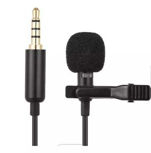 Hilitand Mini micrófono de clip de corbata, clip de bolsillo en micrófonos  duales grabación micrófono de karaoke para teléfono móvil