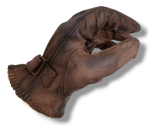 Guantes Custom Marrón Vintage Conducir Moto Chopper Bobber 