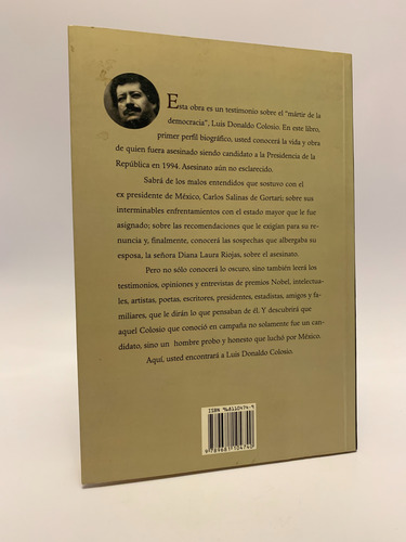 El Enigma De Colosio De Rafael Medina Martínez