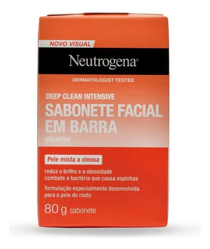 Sabonete Facial Neutrogena Deep Clean 80g