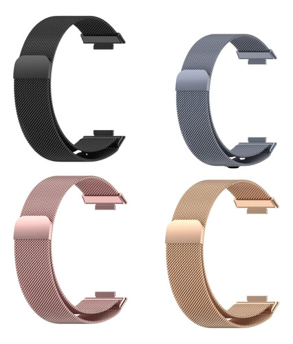 Correa Metal Fino Milanesa Compatible Con Huawei Watch Fit 2