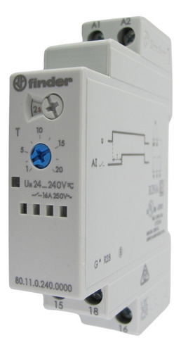 Temporizador Modular 16a Multitensión Finder
