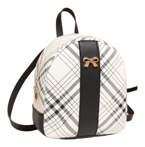 Mochila Lazo A Cuadros Ajustable Preppy