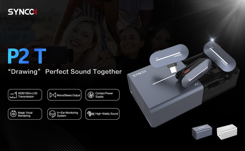 Sistema De Micrófono Inalámbrico Synco P2t 1-trigger-2 2.4g