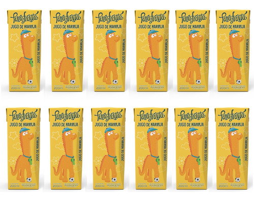 Jugo De Naranja Pura Frutta Kids 12 X 250 Ml
