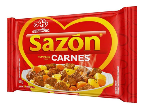 Tempero Sazón Para Carne Ajinomoto 60g