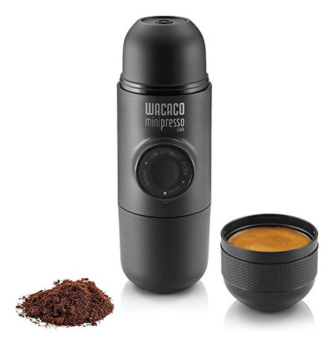 Maquina De Espresso Portatil Minipresso Capacidad 50ml Negro