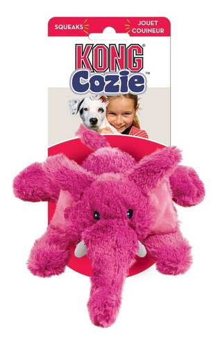 Kong Cozie Elefante Rosa Peluche Con Sonido Para Perro
