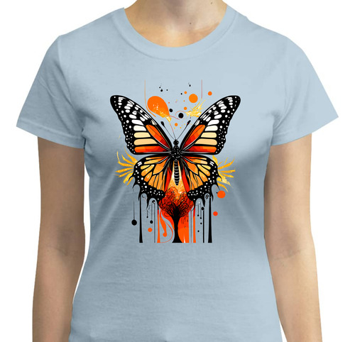 Playera Símbolo De Libertad Con Mariposa Monarca