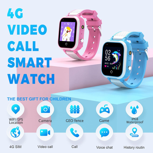 Smart Watch Gps Para Crianças Com Videochamada 4g