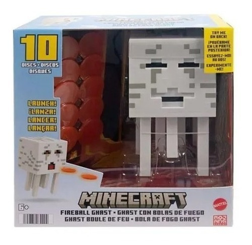 Mojang Ghast Lanza Bolas De Fuego Minecraft - Mattel