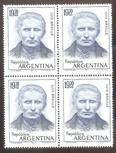 Argentina Cuadrito Mt1051 Gj1712 1976 Braile