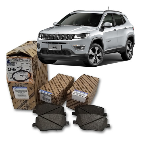 Imagem 2 de 6 de Jogo Pastilha Freio Dianteira Original Mopar Compass 2020