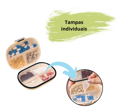 Porta Comprimidos Semanal Genérica 7 Compartimentos