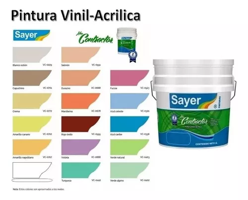 Cubeta Pintura Vinilica Lavable 19lt Blanco Acrilica Sayer