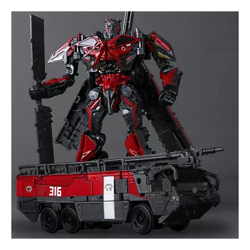 Caminhão De Bombeiros Transformers Sentinel Prime Deformável