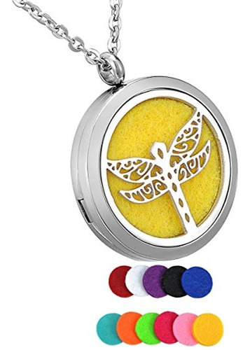 Hooami Aromatherapy Essential Oil Diffuser Necklace Locket P