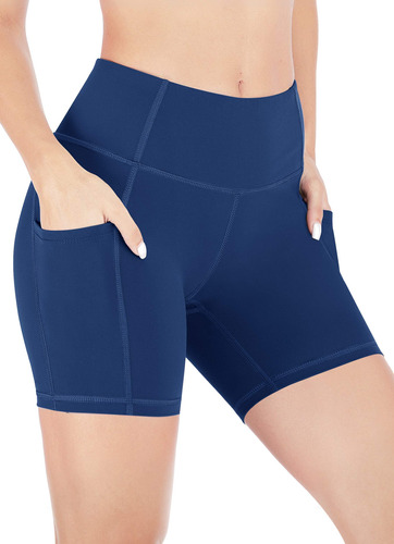 Pantalones Cortos De Motociclista Heathyoga Para Mujeres Con