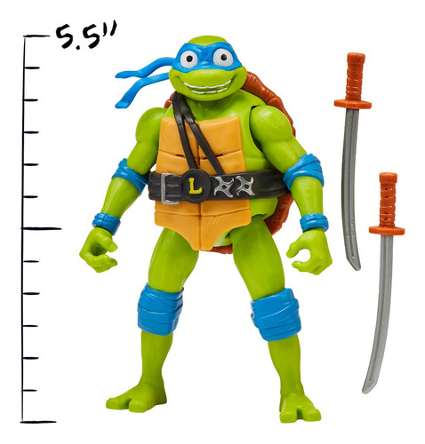 Figura De Acción Tortugas Ninja Leonardo Playmates