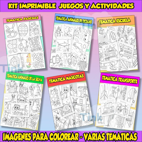 Kit Imprimible Juegos Y Actividades